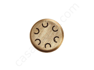 Brass die to create spaccatelli for CU-TO2021 hand press