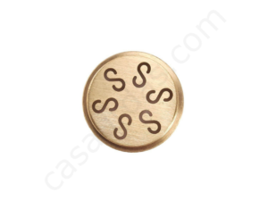 Brass die to create casarecce for CU-TO2021 hand press