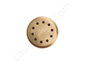 Brass die to create spaghetti for CU-TO2021 hand press