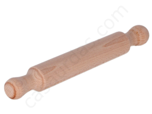 Rolling pin, in beech tree wood, for cutter guitar. Length cm 32