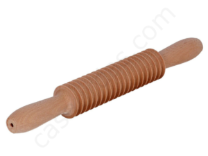 Cutter rolling pin in beech wood for tagliatelle. Length cm 32