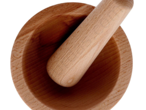 Beech wood mortar and pestle